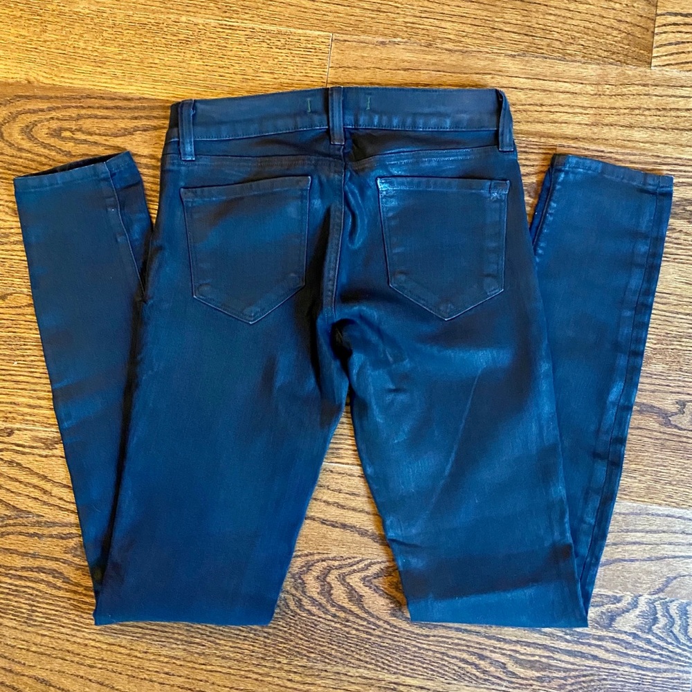 J Brand Coated Skinny Jeans in Glory Sz 26 NWOT - Picture 6 of 12